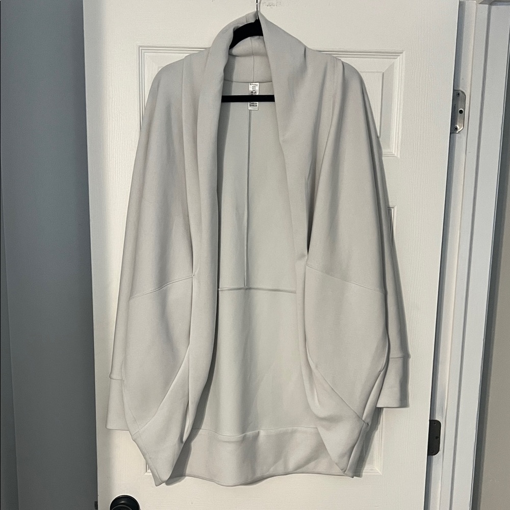SPANX Light Gray AirEssentials Cocoon Open Front Cardigan, XL/1X